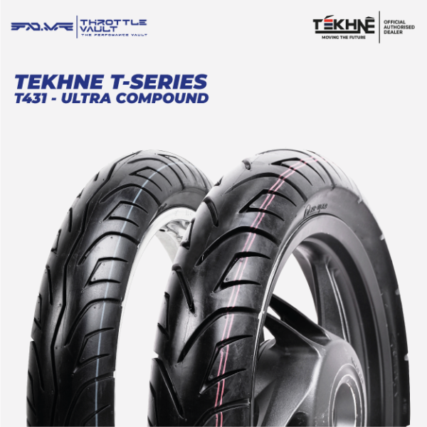 Tekhne Tyre T-Series T431 - 140/70-14 66P Tubeless | Ultra Compound for City Ride